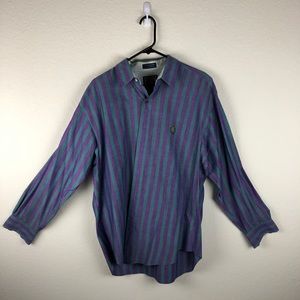 Ralph Lauren Striped Long Sleeve Button Down LARGE